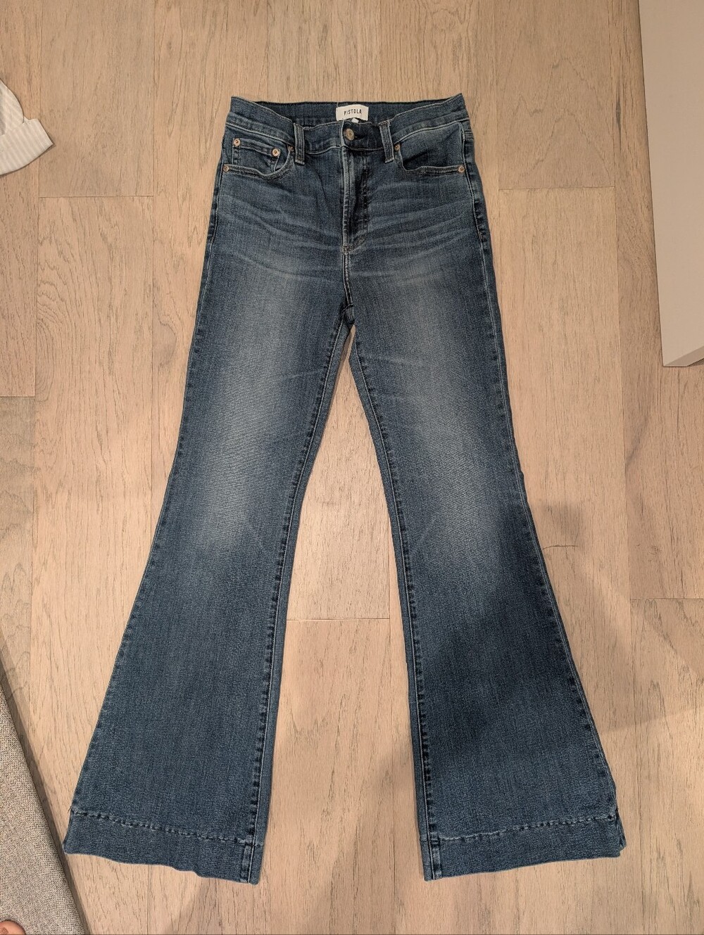pistola Medium Wash Flare Jeans
